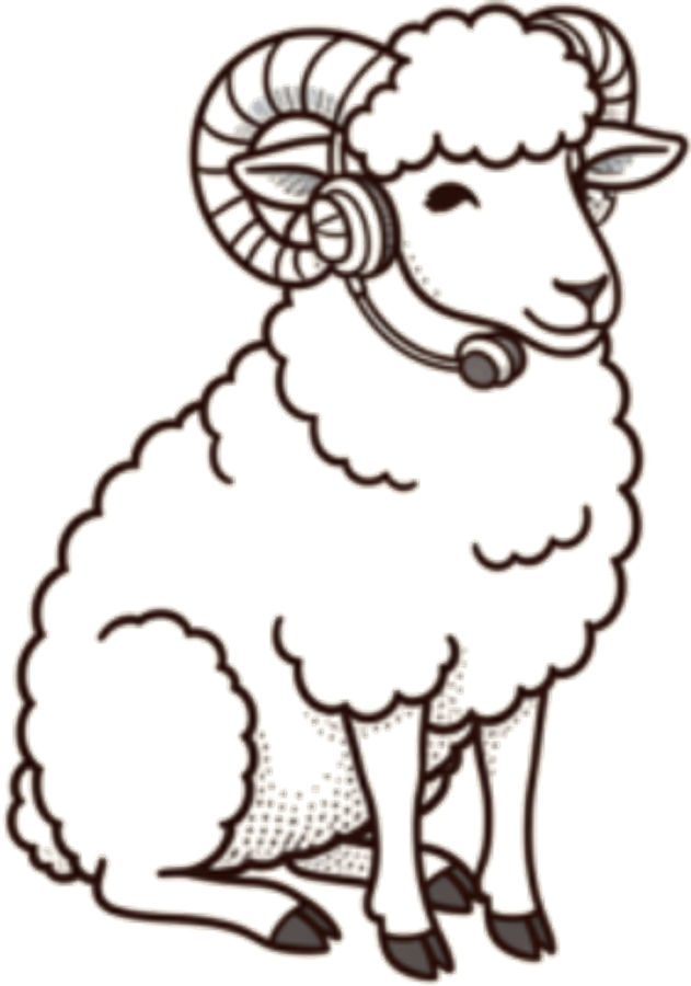 Illustration of a sheep