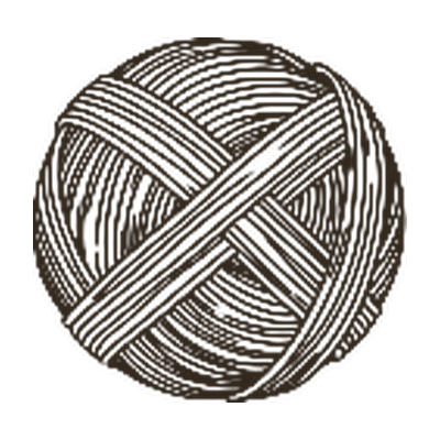 Ball of natural sheep wool